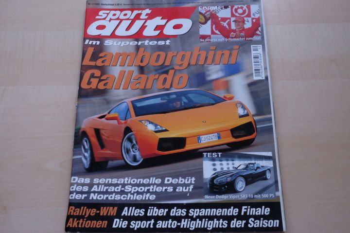 Deckblatt Sport Auto (12/2003)